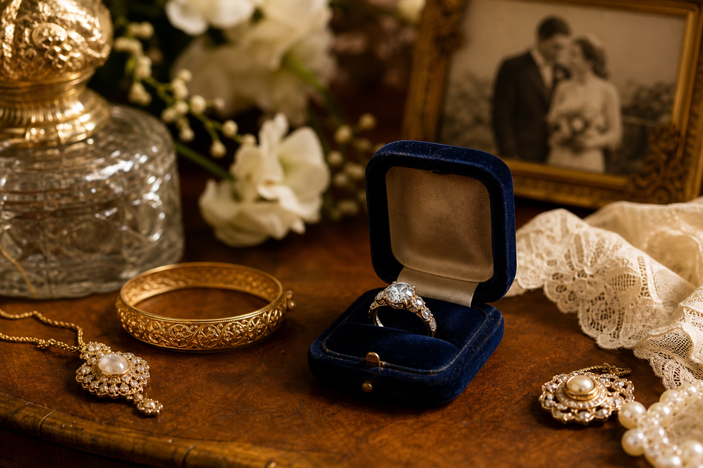 What should you check before committing to vintage engagement styling?